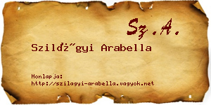 Szilágyi Arabella névjegykártya